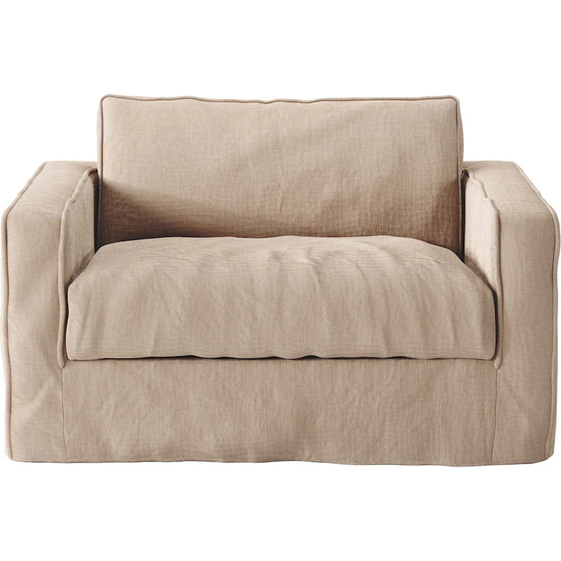 Betræk Til Loom Nest Love Seat Linne, Beige