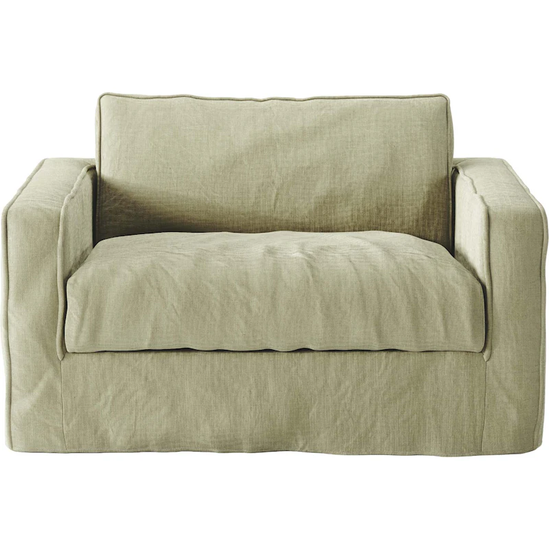Betræk Til Loom Nest Love Seat Linne, Moss