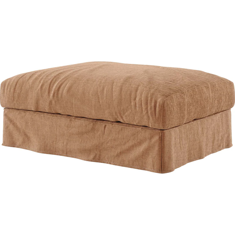 Loom Fodskammel Hør, Taupe