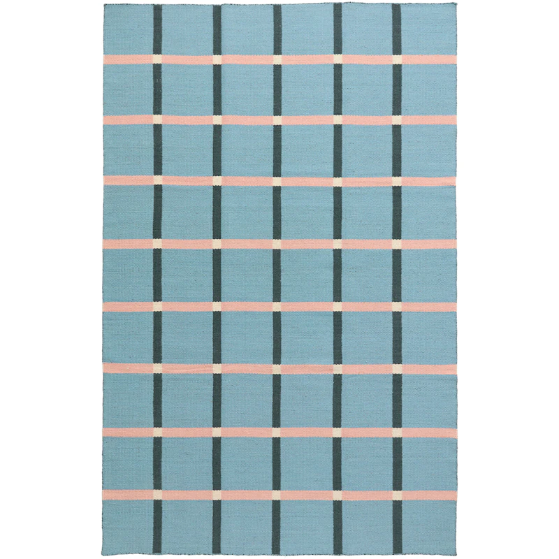Mosaic Uldgulvtæppe 180x270 cm, Blåt