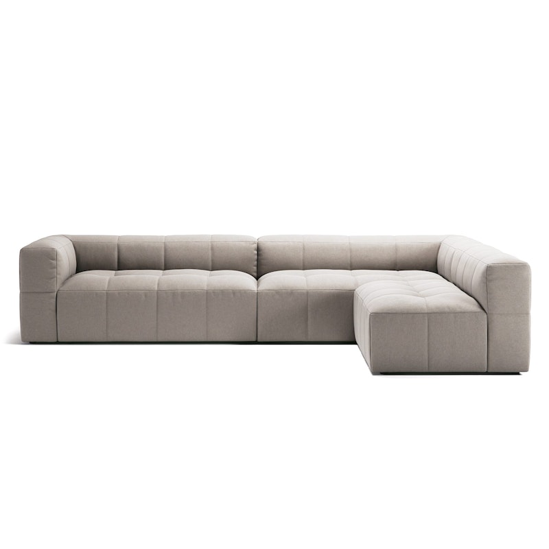 Mure 4-Personers Sofa Med Åben Ende Højre, Sandshell Beige