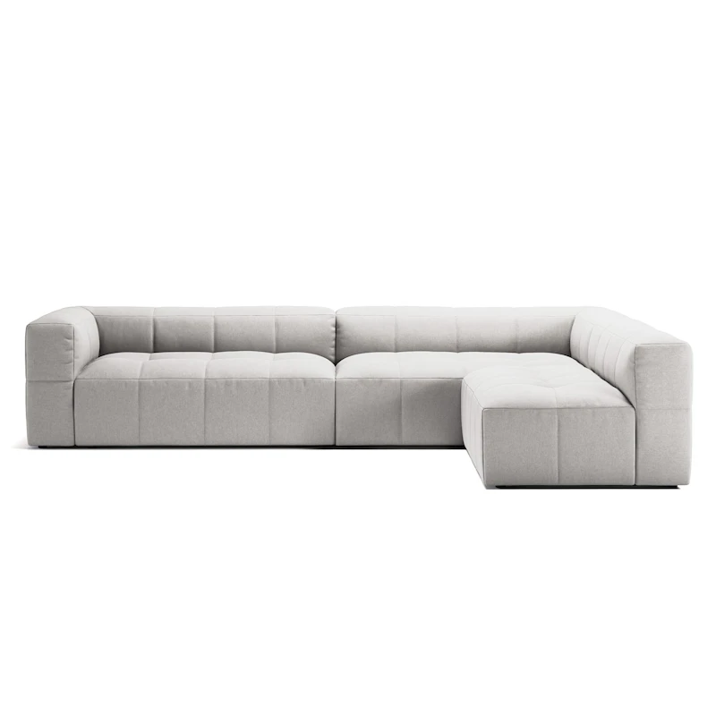 Mure 4-Personers Sofa Med Åben Ende Højre, Moon White