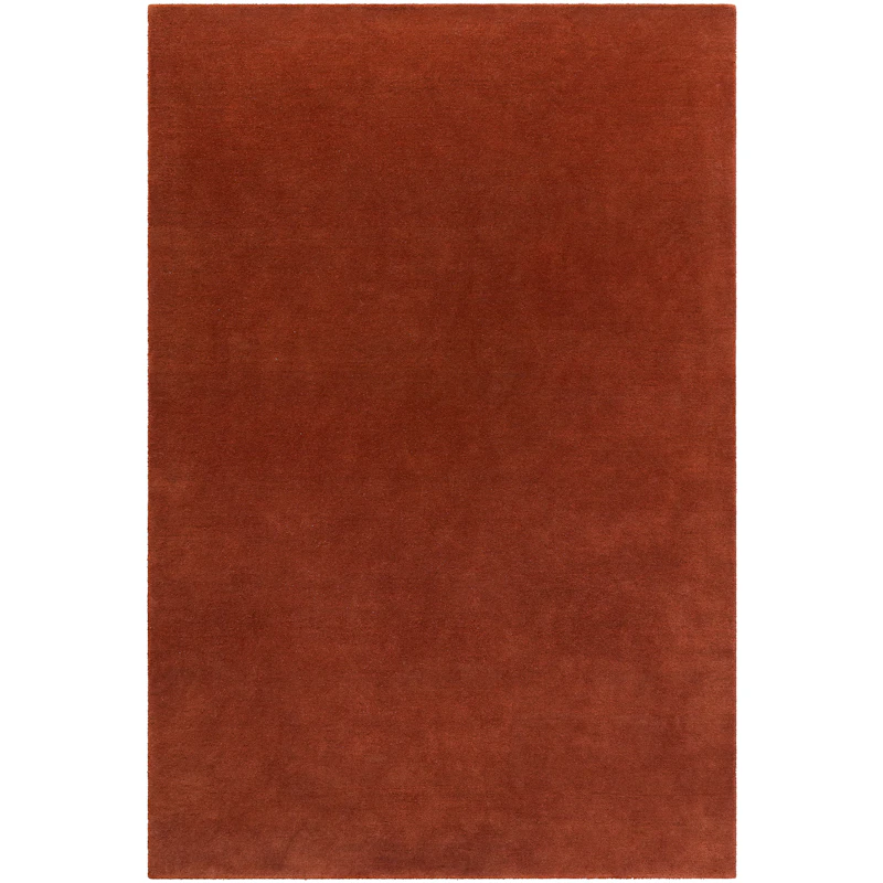 Nordic Plain Uldgulvtæppe 180x270 cm, Brick