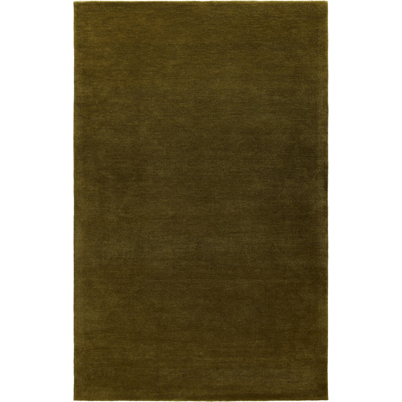Nordic Plain Uldgulvtæppe 180x270 cm, Moss