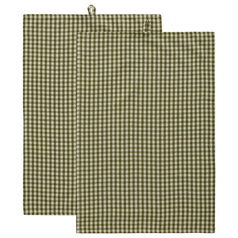 Oliva Viskestykke 50x70 cm 2-pak, Olivengrønt