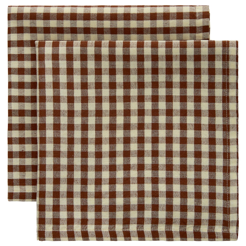 Oliva Serviet 45x45 cm 2-pak, Brun