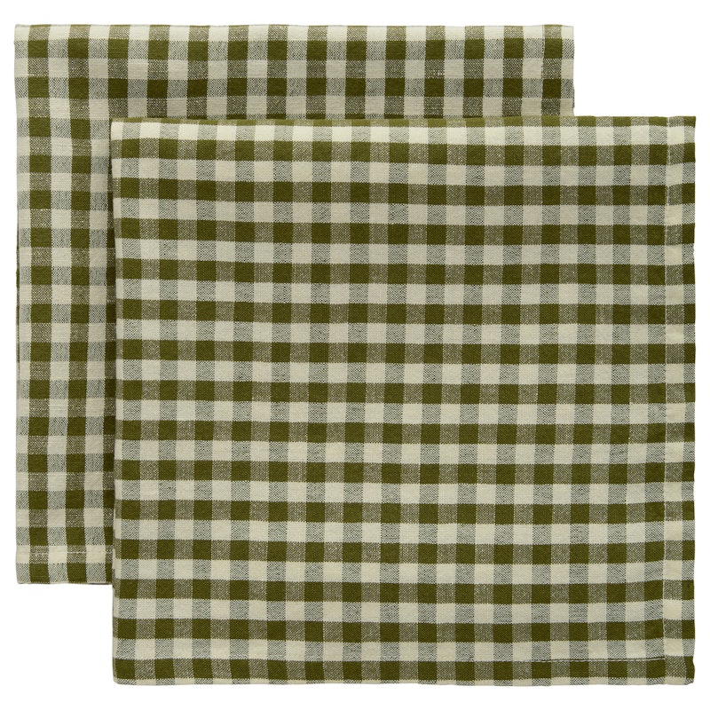 Oliva Serviet 45x45 cm 2-pak, Olivengrøn