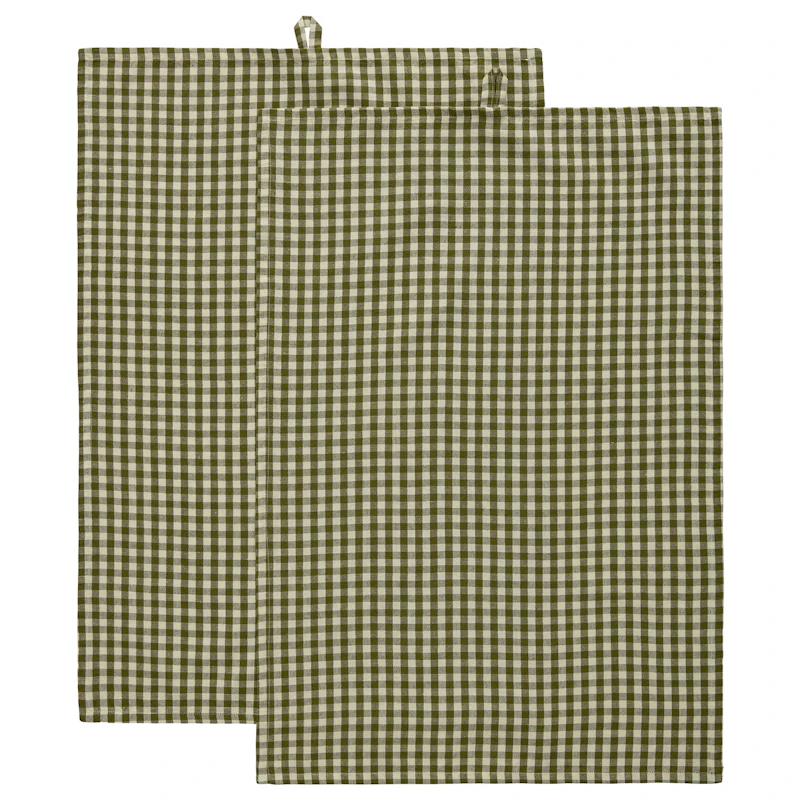 Oliva Viskestykke 50x70 cm 2-pak, Olivengrønt