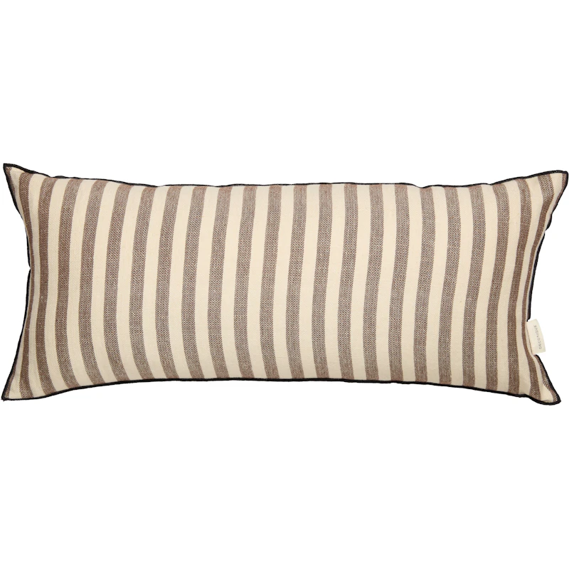 Outline Stripe Pude 30x70 cm, Mørkebrun