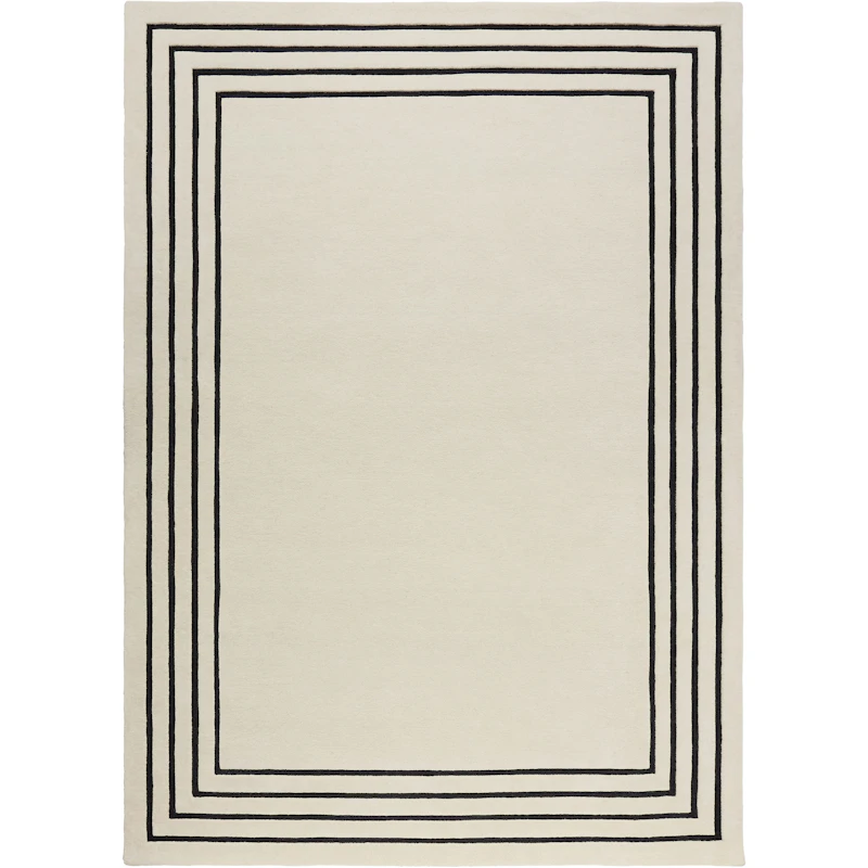 Outline Uldgulvtæppe 250x350 cm, Off-white