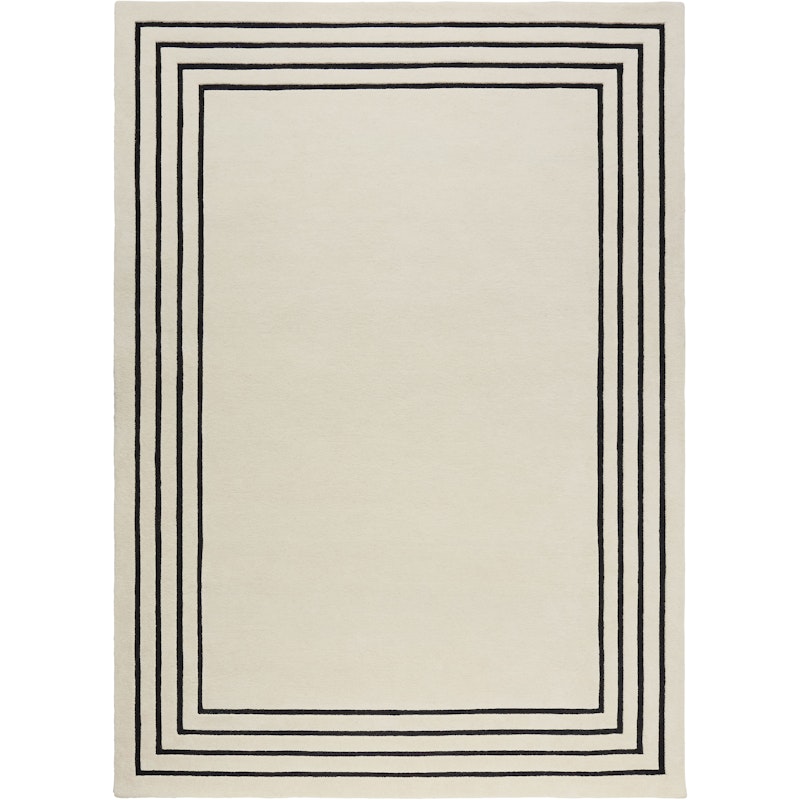 Outline Uldgulvtæppe 180x270 cm, Off-white