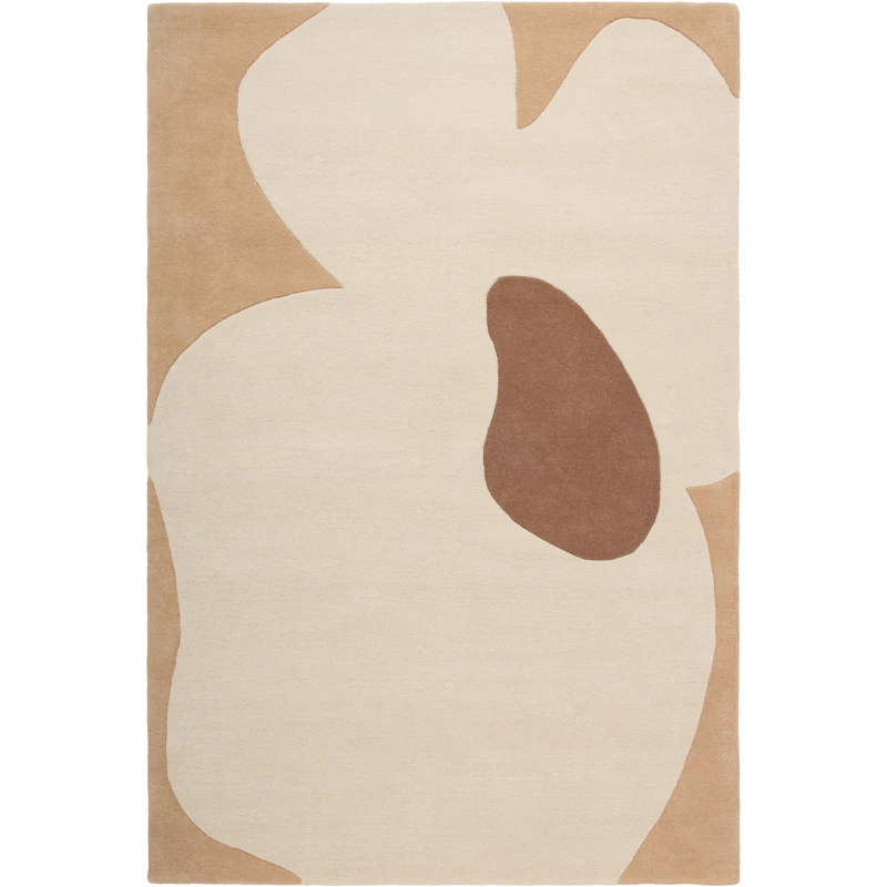 Poppy Uldgulvtæppe 180x270 cm, Beige