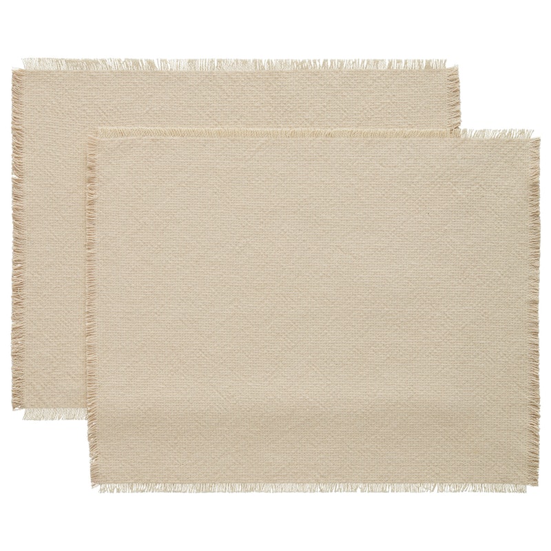 Ravella Dækkeserviet 35x45 cm 2-pak, Sand / Offwhite
