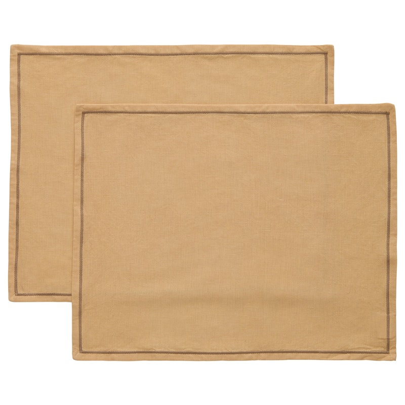 Sienna Dækkeserviet 35x45 cm 2-pak, Beige