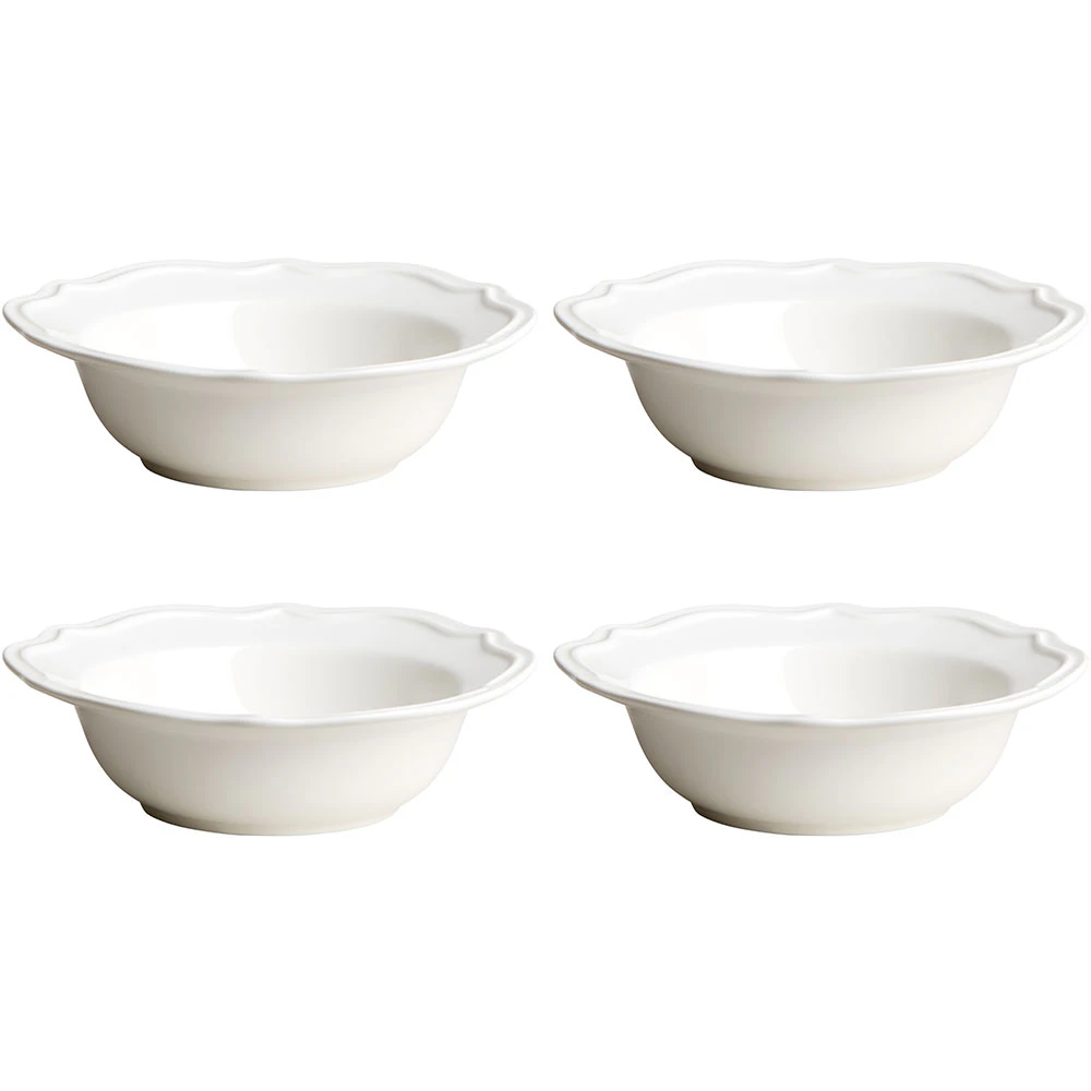 Decotique Violette Sk&aring;l 15 Cm 4-pack - Serveringssk&aring;le Keramik Hvid - 438124*4