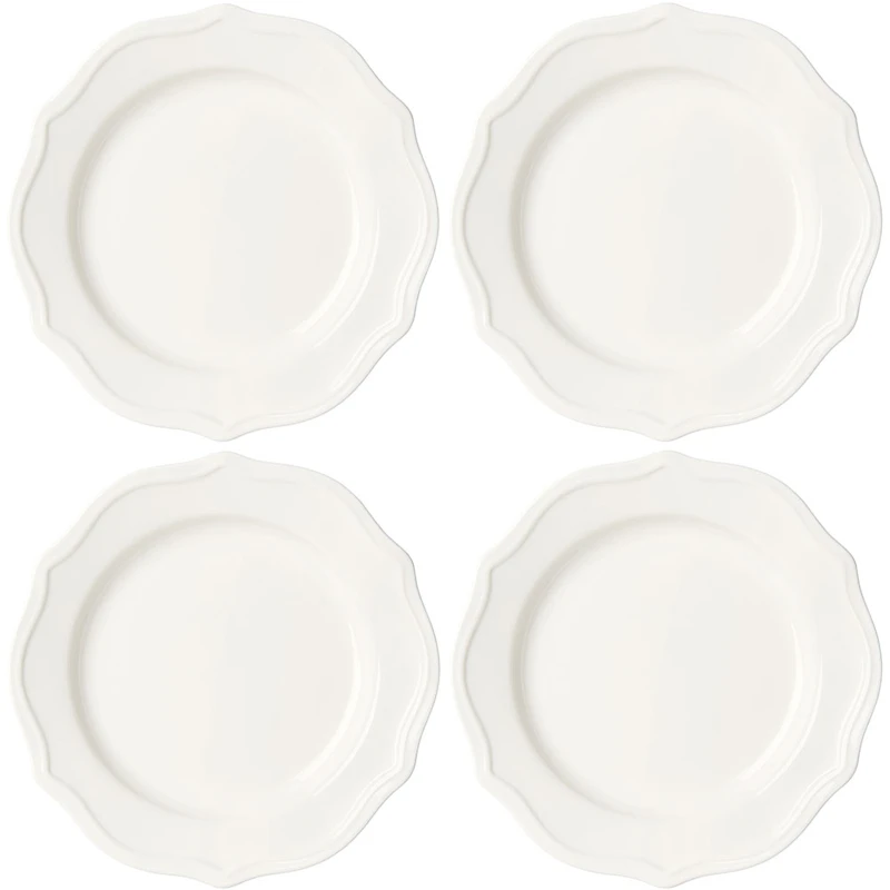 Violette Sidetallerken 20 cm 4-pack, Hvid