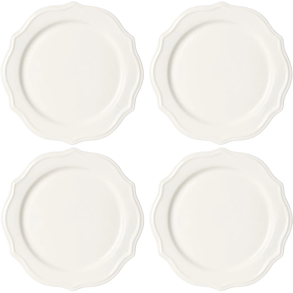 Decotique Violette Tallerken 28 Cm 4-pack - Middagstallerkner Keramik Hvid - 438127*4