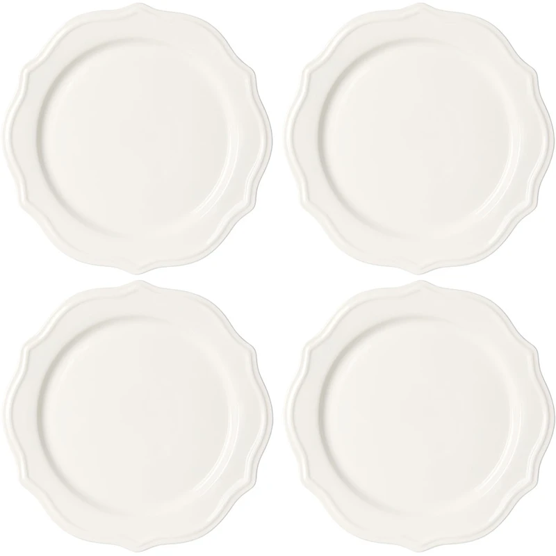 Violette Tallerken 28 cm 4-pack, Hvid