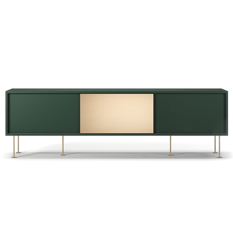 Vogue Mediebænk 180L, Grøn/2G1B/Messing