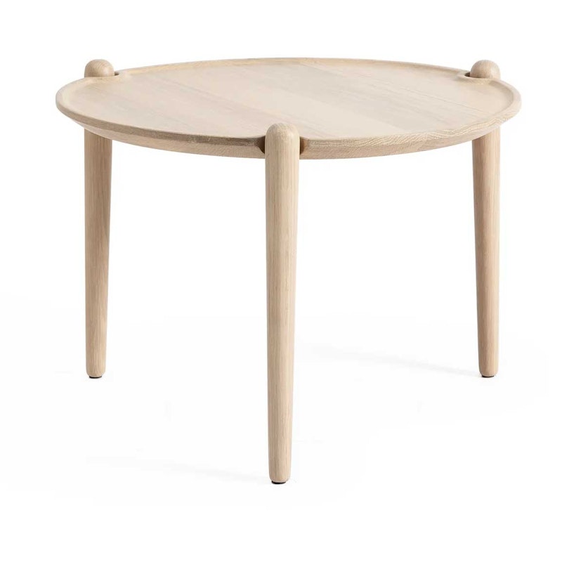 Aria Sofabord Ø50 Lav, Lyst Egetræ