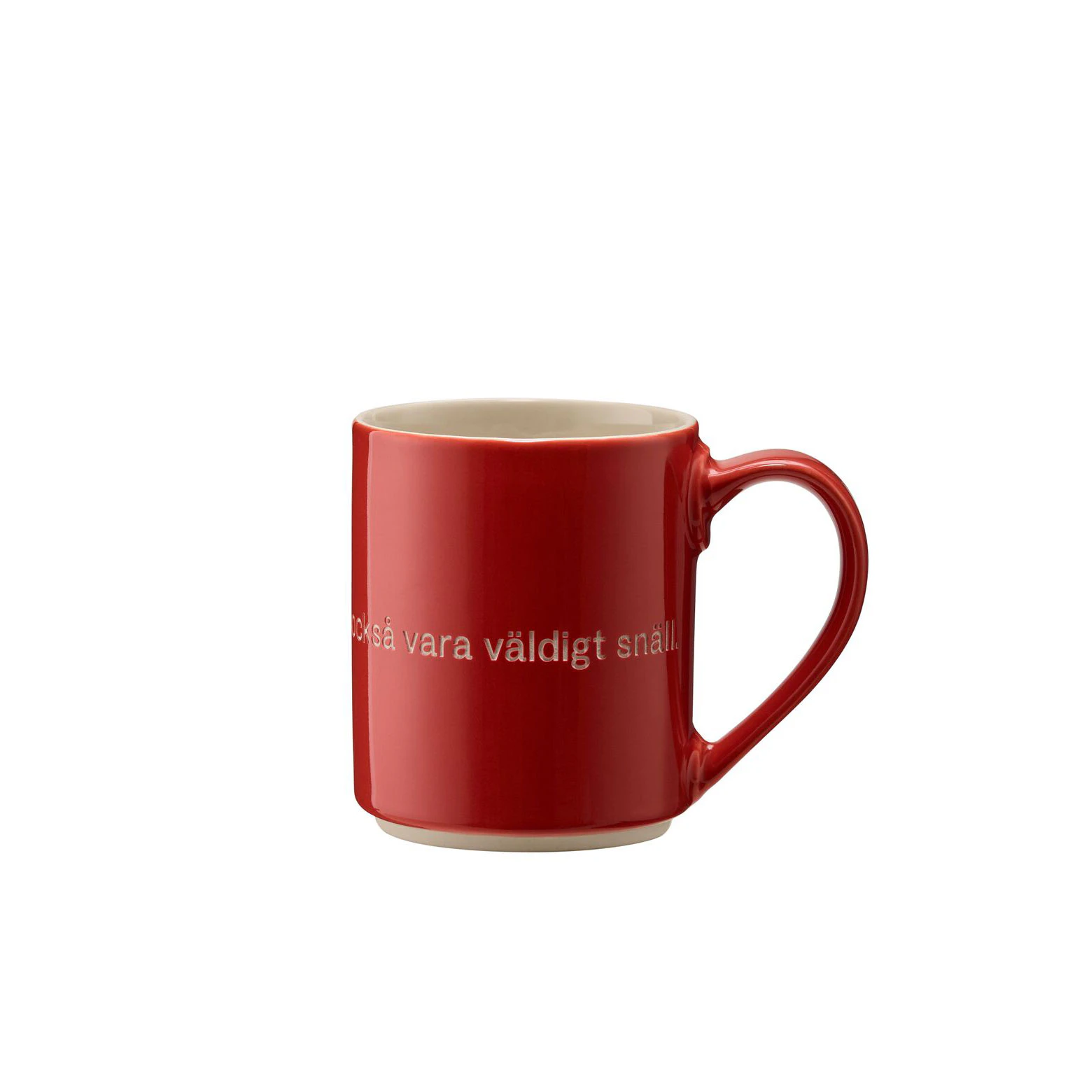 Design House Stockholm Astrid Lindgren Krus 2 Den Som &Auml;r V&auml;ldigt Stark - Kaffekopper Stent&oslash;j R&oslash;d - 2530-0000