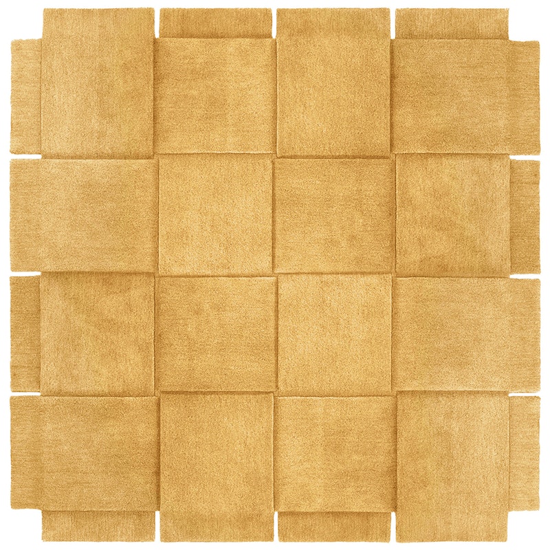 Basket Tæppe Yellow Ochre, 245x245 cm