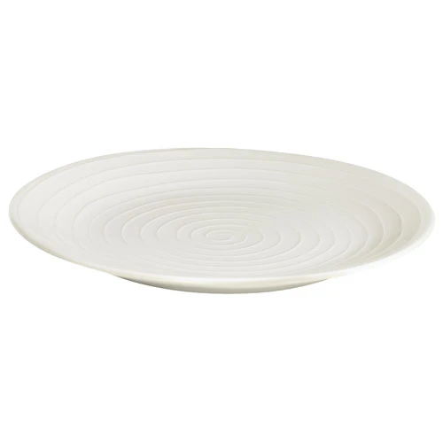 Design House Stockholm Blond Tallerken Stribet 22 Cm - Asietter Benporcel&aelig;n Hvid - 1165-0101