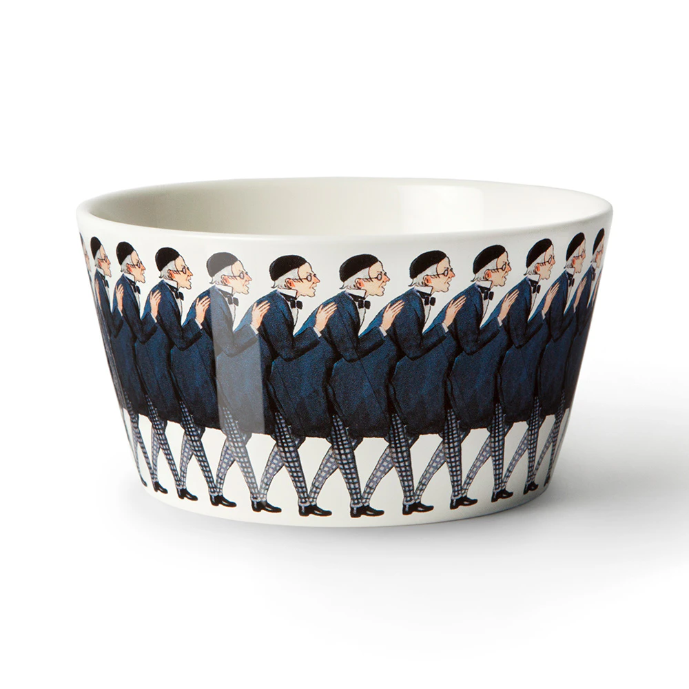 Design House Stockholm Elsa Beskow Sk&aring;l 50 Cl Uncle Blue - Dessertsk&aring;le Benporcel&aelig;n Hvid - 2285-0100