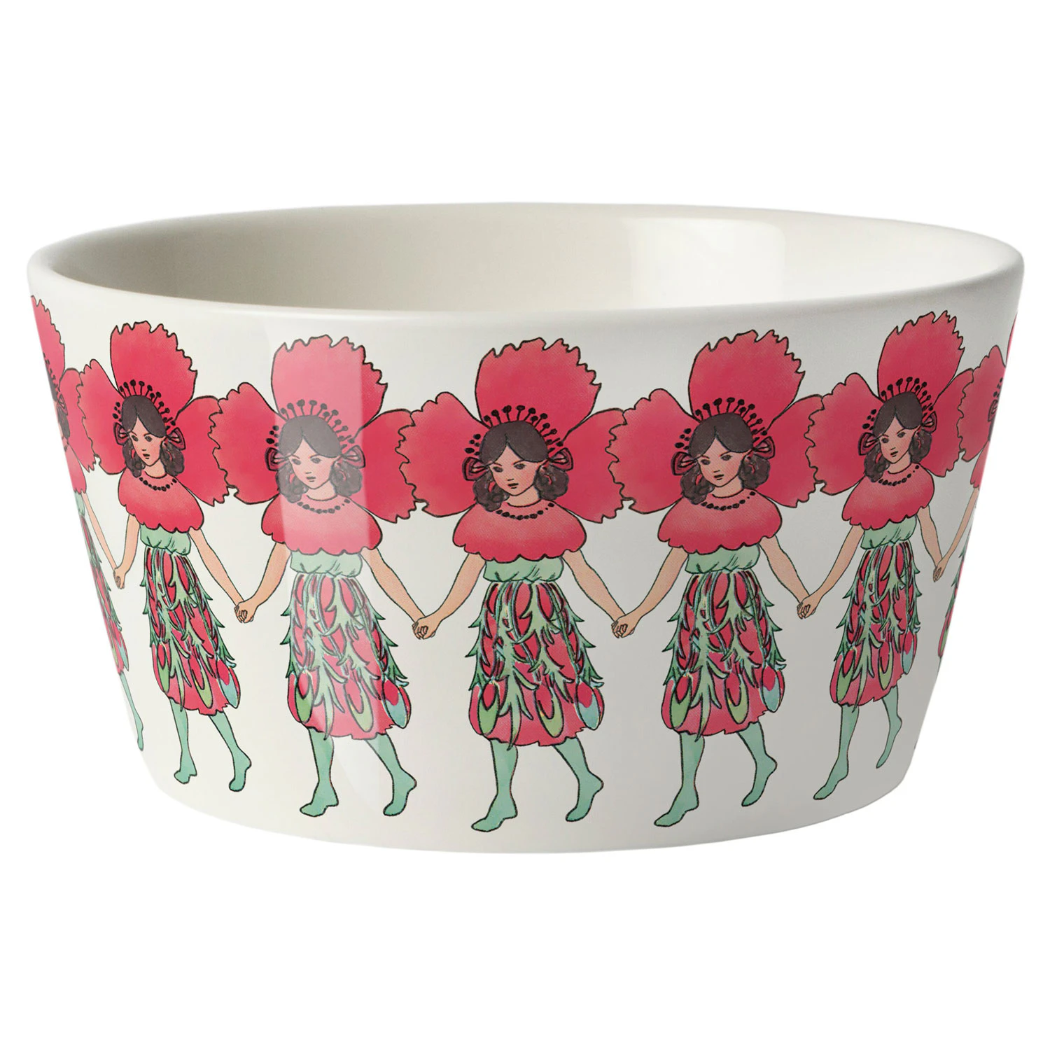 Design House Stockholm Elsa Beskow Sk&aring;l 50 Cl Poppy - Dessertsk&aring;le Benporcel&aelig;n Hvid - 2577-0100