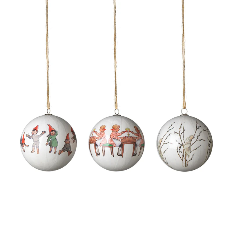 Elsa Beskow Julekugler Set #2