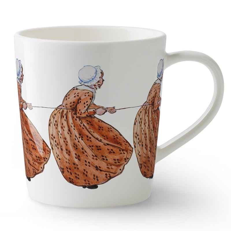 Elsa Beskow Krus med Håndtag 40 cl, Aunt Brown