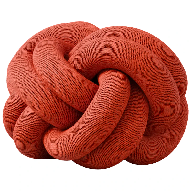 Knot Pude, Orange Red