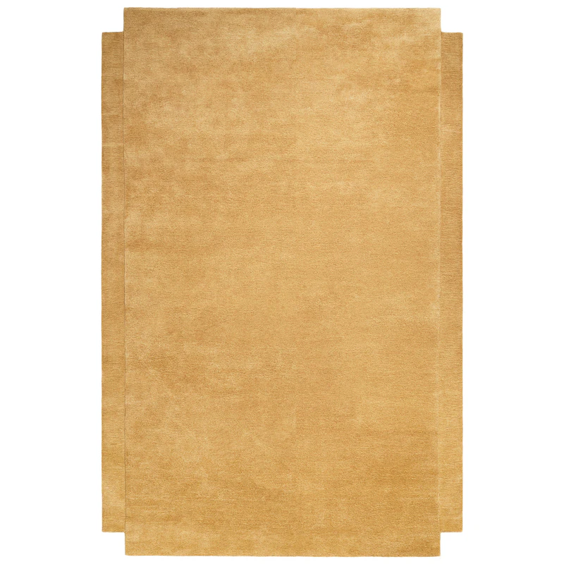 Level Uldgulvtæppe 200x300 cm, Yellow Ochre