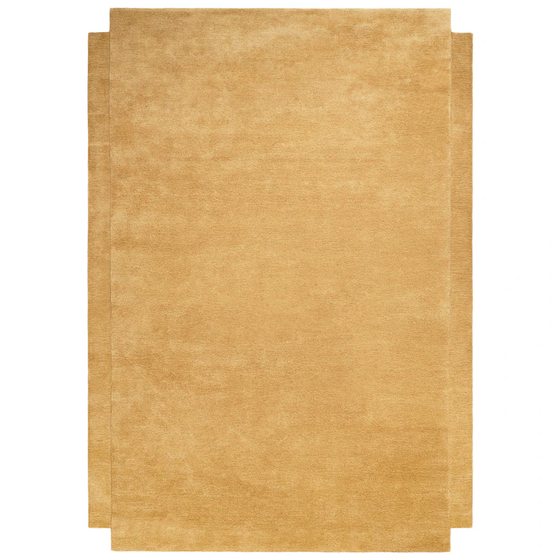 Level Uldgulvtæppe 250x350 cm, Yellow Ochre