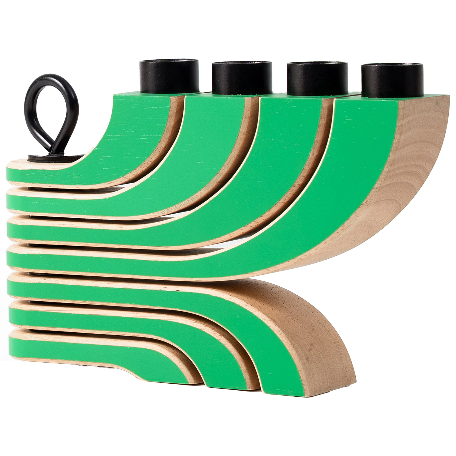 Design House Stockholm Nordic Light Lysestage Med 4 Arme - Kalenderlys & Lysestager Gummitr&aelig; Gr&oslash;n - 1013-6000