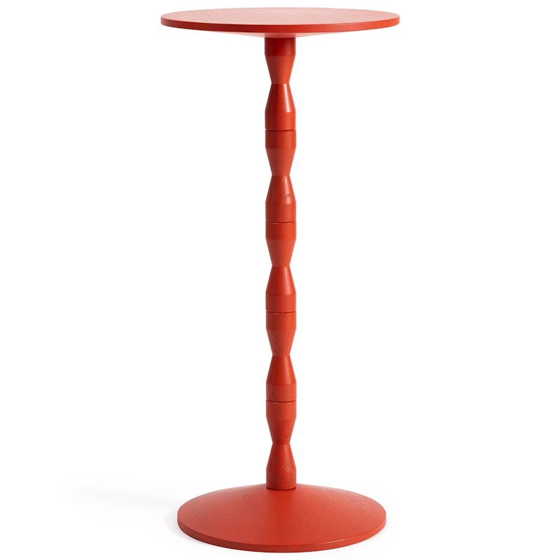 Pedestal Sidebord Eg, Rødt