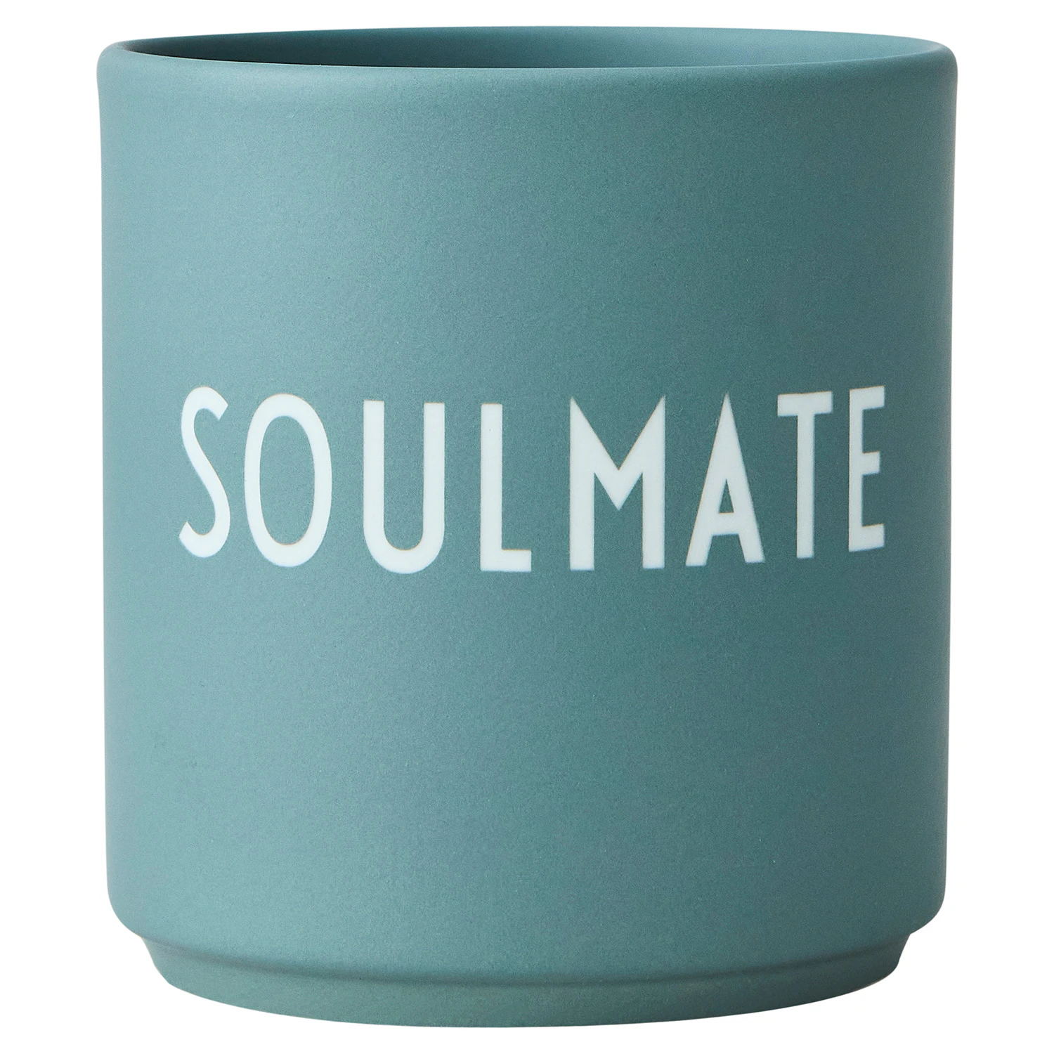 Design Letters Favourite Kop 25 Cl Soulmate - Kaffekopper Benporcel&aelig;n Bl&aring; - 10101002DGSOULMATE
