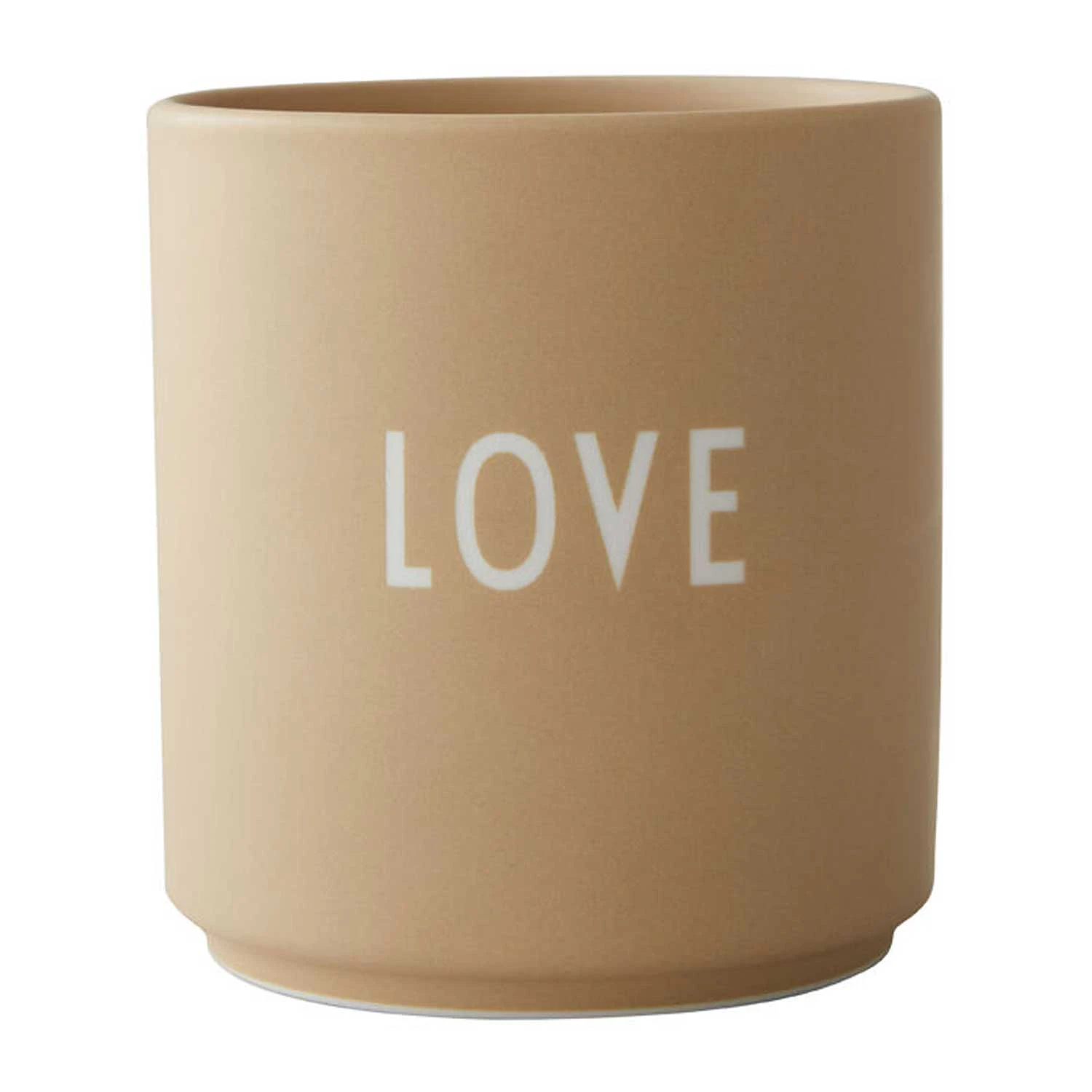 Design Letters Favourite Kop 25 Cl Love - Kaffekopper Benporcel&aelig;n Beige - 10101002BEIGELOVE