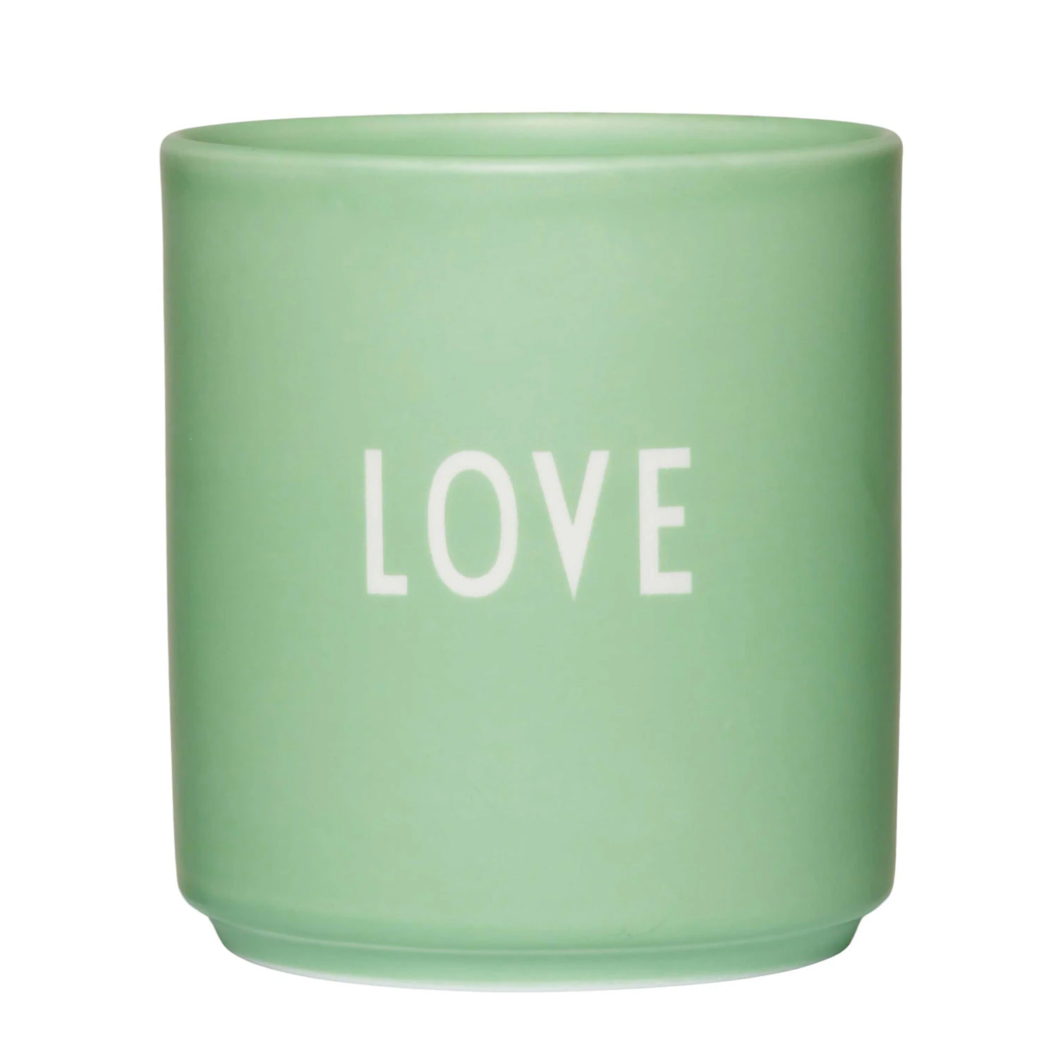 Design Letters Favourite Kop 25 Cl Fashion Colour Collection Love - Kaffekopper Benporcel&aelig;n Gr&oslash;n - 10101002GRNBLLOVE