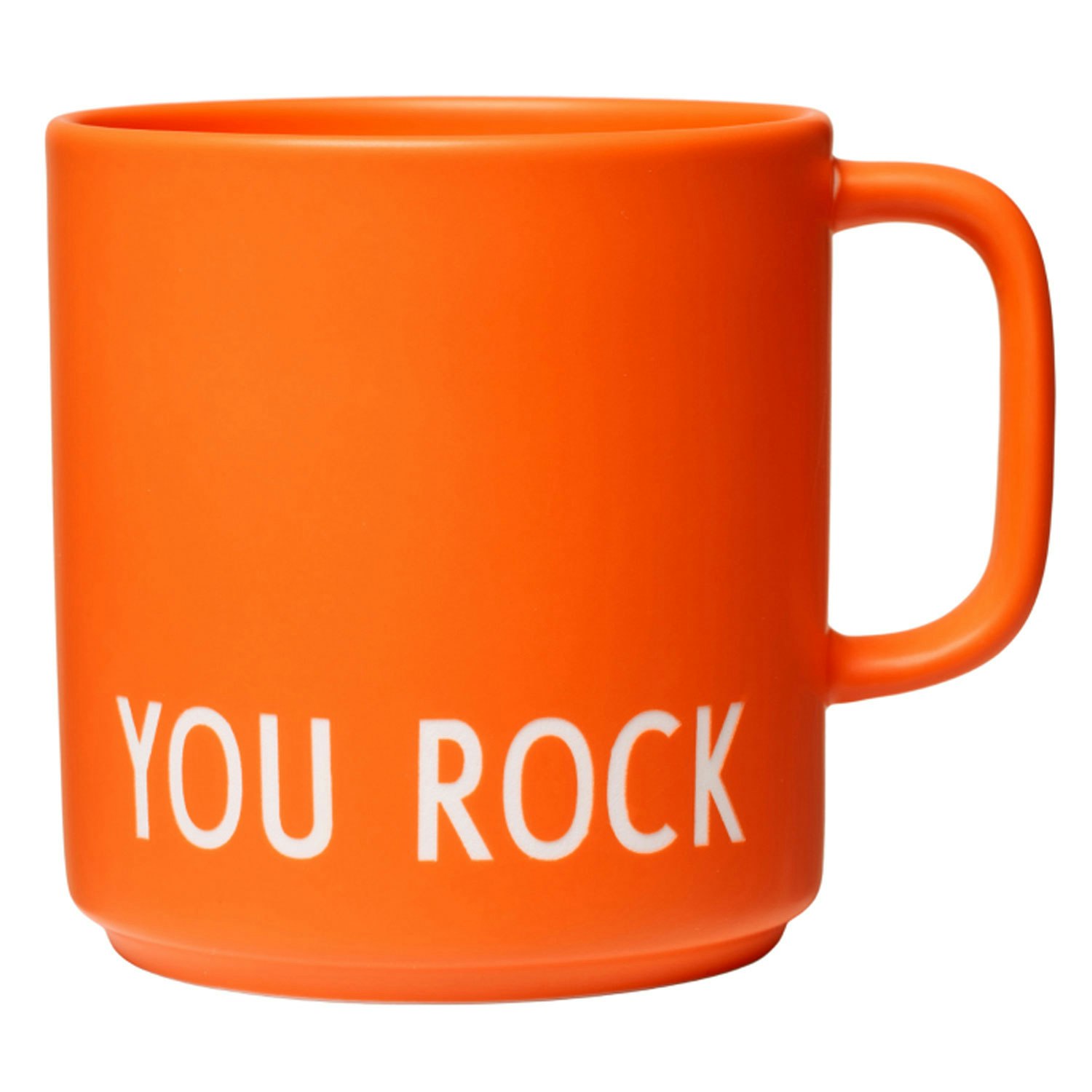Design Letters Favourite Kop Med H&aring;ndtag 25 Cl You Rock - Kaffekopper Benporcel&aelig;n - 10101008ORAYOUROCK