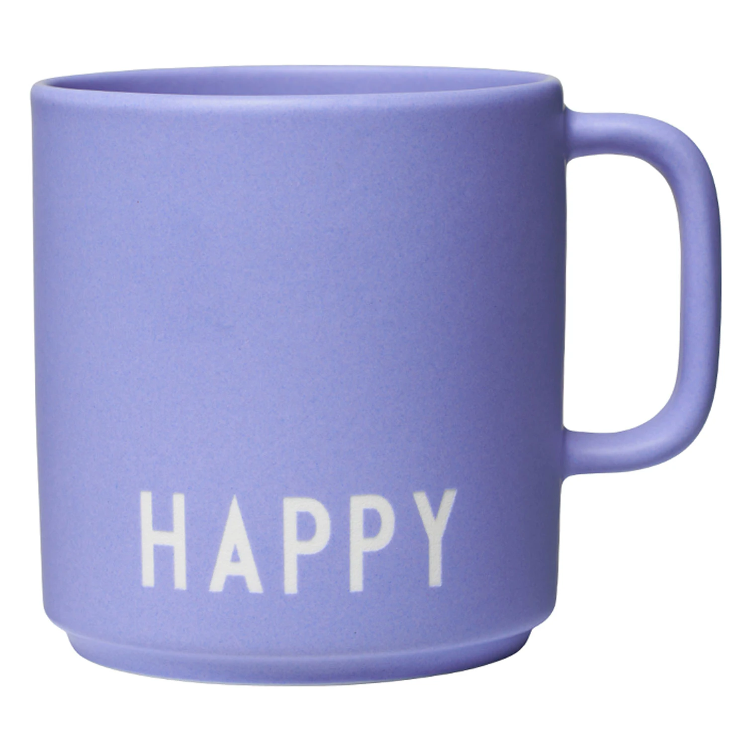 Design Letters Favourite Kop Med H&aring;ndtag 25 Cl Happy - Kaffekopper Benporcel&aelig;n - 10101008PAIRIHAPPY