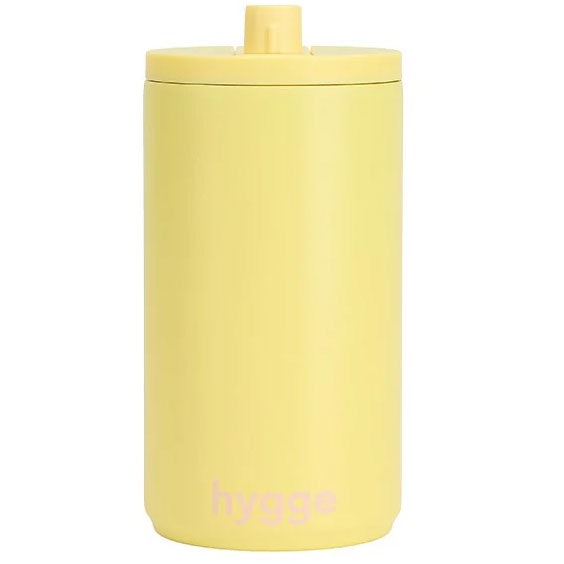 Design Letters Hygge Rejsekrus 350 Ml t - Termokander Rustfrit St&aring;l Gul - 30101019YELLHYGGE