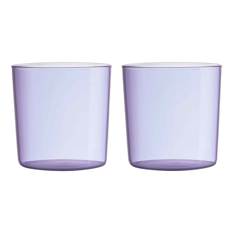 Kids Coloured Eco Drikkeglas 2-pak, Lavendel