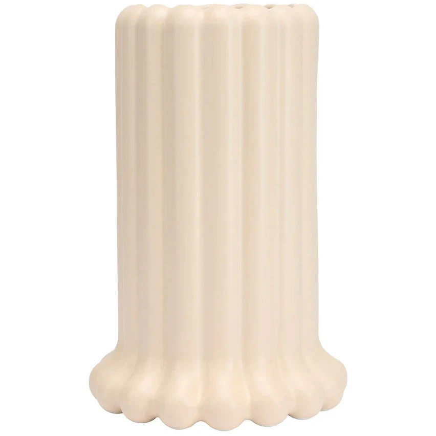 Design Letters Tubular Vase 24 Cm - Vaser Porcel&aelig;n Beige - 10108003SOLITBEIGE