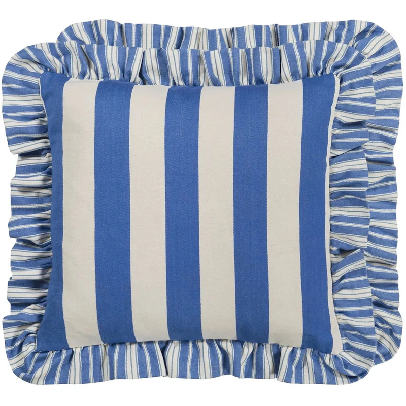 Berkeley Stripe Pude 43x43 cm, Cobalt
