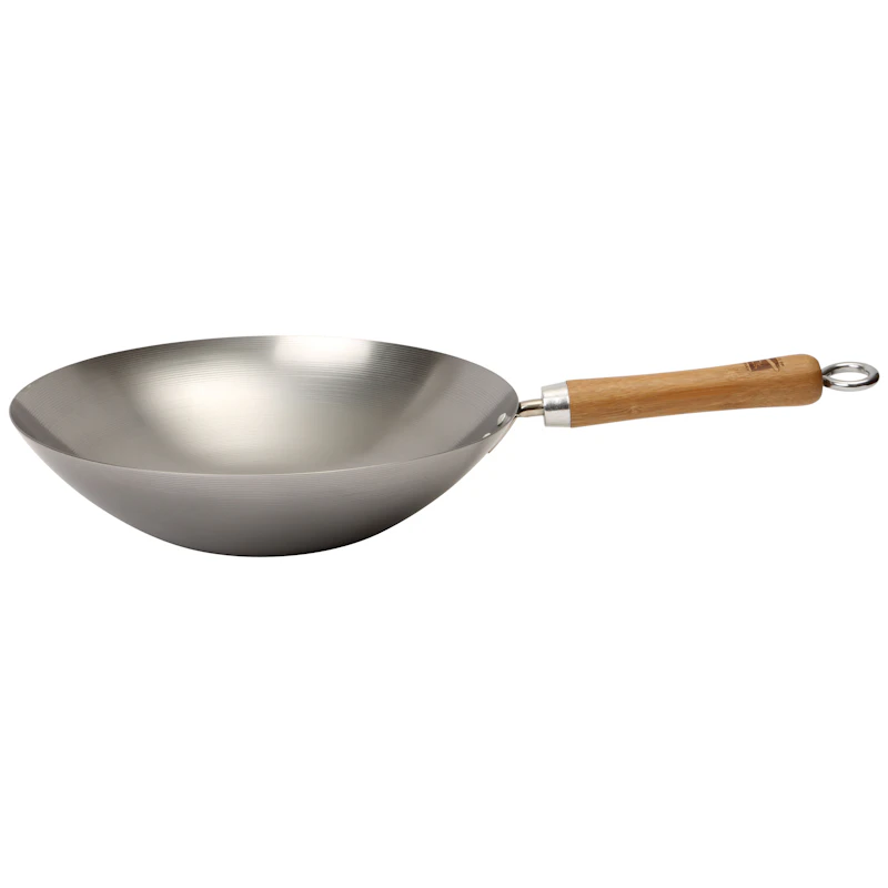 School of Wok Wokpande Kulstofstål Grå, 30 cm