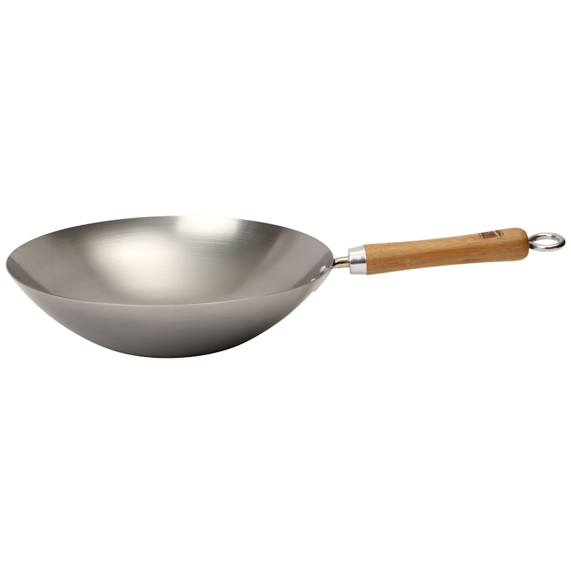 School of Wok Wokpande Kulstofstål Grå, 30 cm