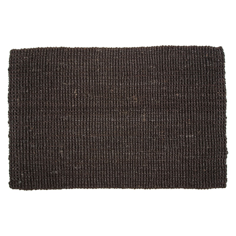 Jute Dørmåtte 60x90 cm, Sort