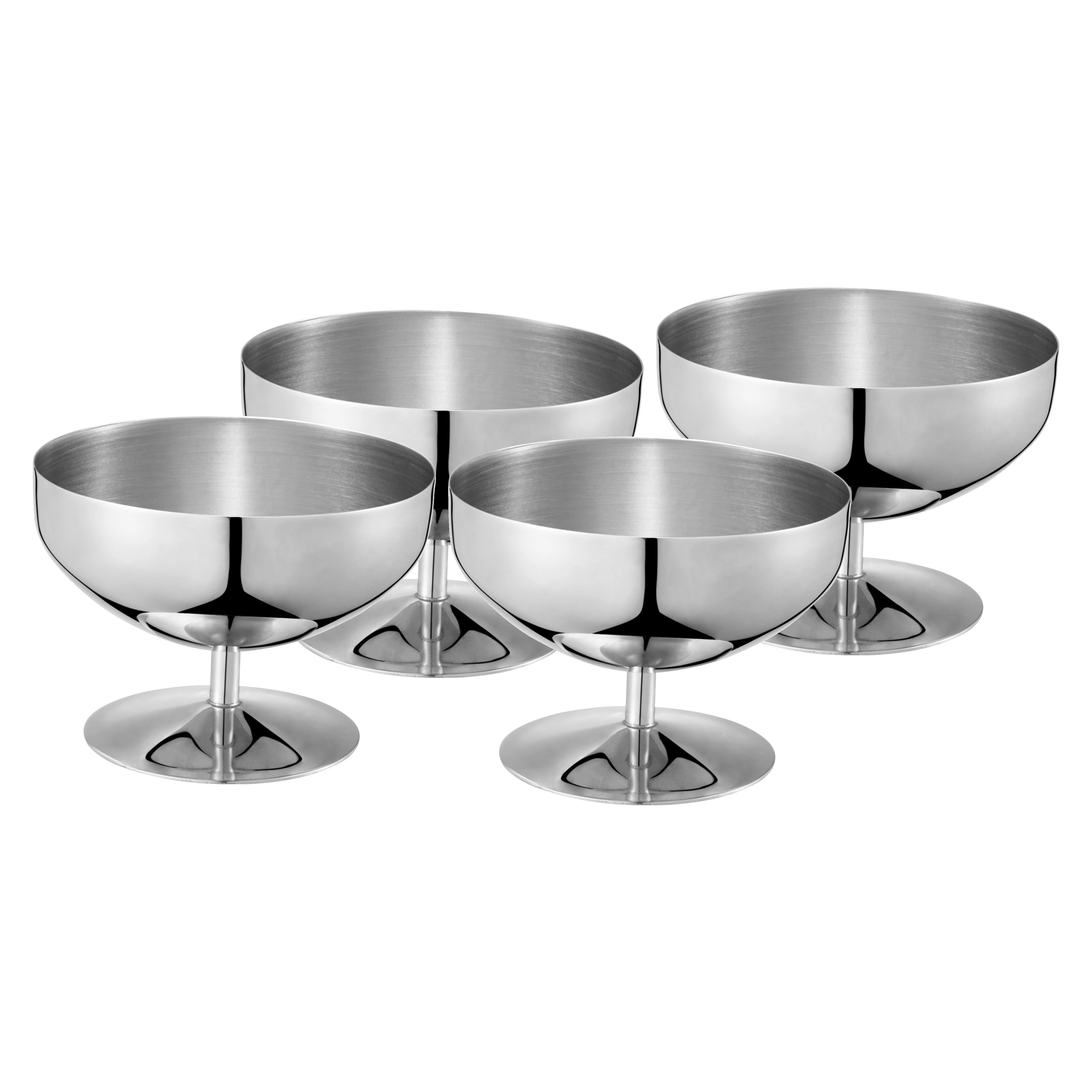 Dorre Daysi Ice Cream Goblet Stainless Steel 4-pack 7,5 Cm - Dessertsk&aring;le Rustfrit st&aring;l - 7-0125