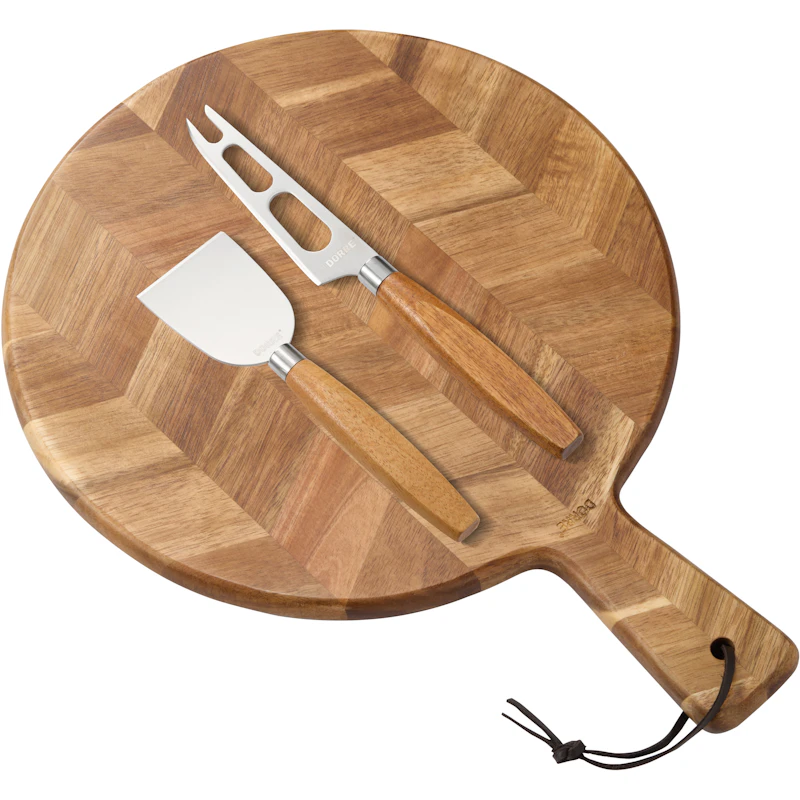Sam Serveringsbakke Med 2 Osteknive